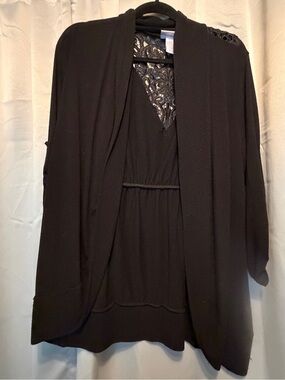 *FREE with Purchase* Loop 18 by Fashion Bug Vintage Black Lace-Back Sweater